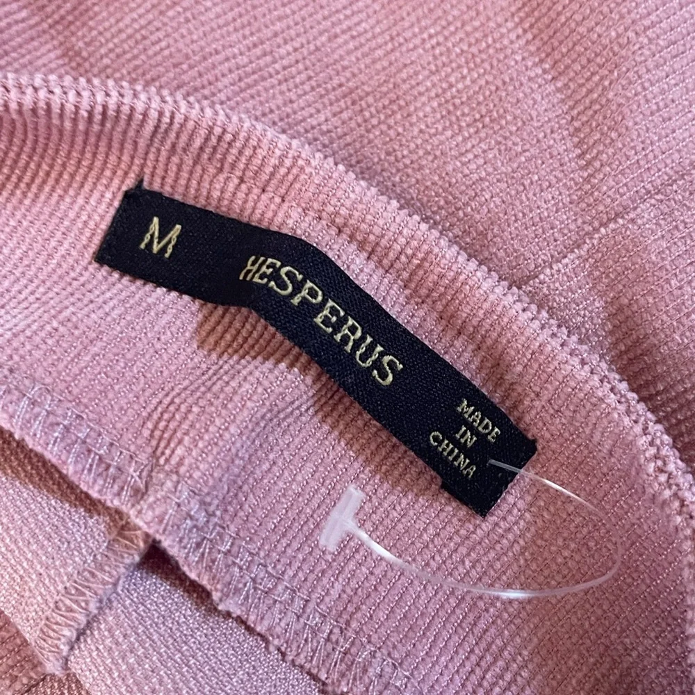 HESPERUS Blush Pink Corduroy Button Through Cord Pinafore Dress Medium - Picture 14 of 17